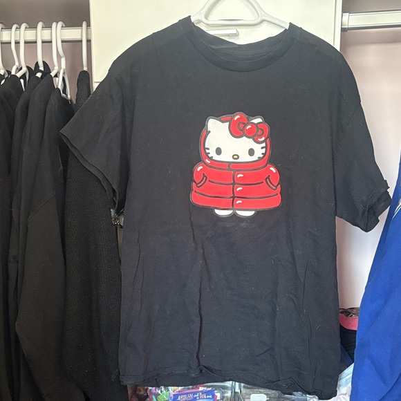 Hello Kitty Tops - Aeropostale Hello Kitty Winter Black Tee